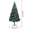 vidaXL Sapin de No&euml;l artificiel Vert 240 cm PVC, Acier et Plastique