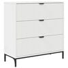vidaXL Buffet Blanc 79,5 x 33 x 82 cm Bois d'ing&eacute;nierie