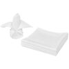 vidaXL Serviettes de table 100 pcs Blanc 50x50 cm