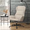 vidaXL Chaise de relaxation Cr&egrave;me Similicuir daim