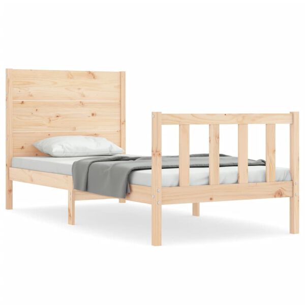 vidaXL Cadre de lit sans matelas 100x200 cm bois massif de pin