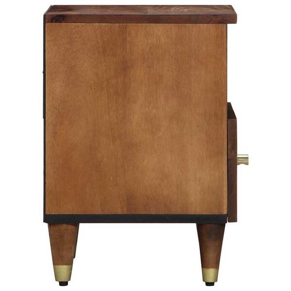 vidaXL Cabinet de chevet avec tiroir Marron miel 40 x 33 x 46 cm
