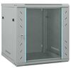 vidaXL Armoire réseau avec stockage Gris 60 x 60 x 65 cm Acier