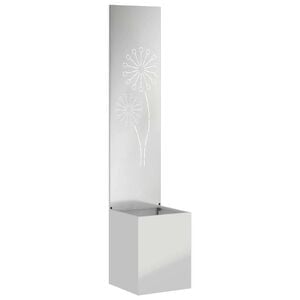 vidaXL &Eacute;cran de confidentialit&eacute; de jardin Argent&eacute; 32 x 32 x 150 cm