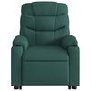 vidaXL Fauteuil inclinable électrique vert foncé tissu