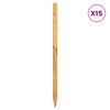 vidaXL Poteaux de cl&ocirc;ture 15 pi&egrave;ces Marron 150 cm Bois de pin massif