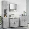 vidaXL Ensemble de mobilier de salle de bain 4 pcs Gris b&eacute;ton