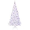 vidaXL Sapin de No&euml;l artificiel avec 300 LED Blanc 210 cm PVC et Acier