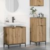 vidaXL Ensemble de mobilier de salle de bain 2 pcs chêne artisanal