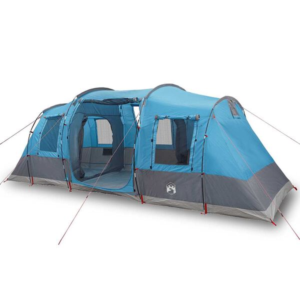 vidaXL Tente de camping tunnel 4 personnes bleu imperm&eacute;able