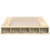 vidaXL Cadre de lit sans matelas ch&ecirc;ne sonoma 140x200 cm