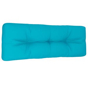 vidaXL Coussin de palette turquoise 120x40x12 cm tissu