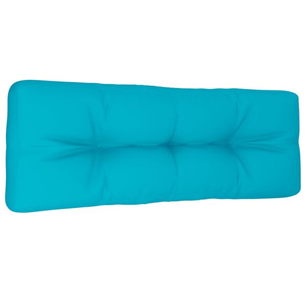 vidaXL Coussin de palette turquoise 120x40x12 cm tissu