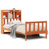 vidaXL Lit biblioth&egrave;que sans matelas cire marron 100x200 cm pin massif