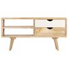 vidaXL Meuble TV 90x35x45 cm Bois massif de manguier