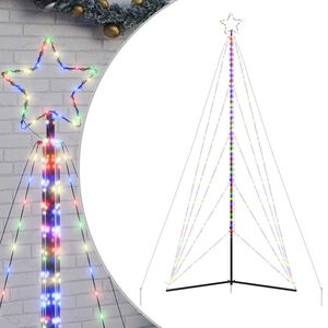 vidaXL Sapin de No&euml;l &agrave; LED 615 LED color&eacute;es 404,5 cm