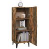 vidaXL Buffet Ch&ecirc;ne fum&eacute; 34,5x34x90 cm Bois d'ing&eacute;nierie