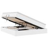 vidaXL Lit avec rangement et matelas Blanc 180 x 200 cm Simili cuir