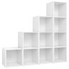 vidaXL Ensemble de meubles TV 4 pcs Blanc Bois d'ingénierie