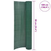 vidaXL Clôture de jardin Double face PVC 90 x 500 cm Vert