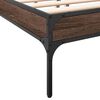 vidaXL Cadre de lit sans matelas chêne marron 135x190 cm