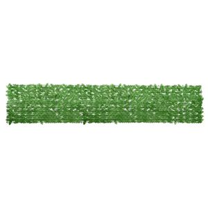 vidaXL &Eacute;cran de balcon avec feuilles vert 400x75 cm