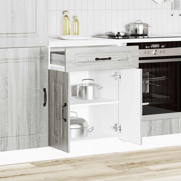 vidaXL Armoire de cuisine Kalmar sonoma gris bois d'ing&eacute;nierie