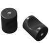 vidaXL Bouton de cabinet 2 pi&egrave;ces Noir 18 x 23 mm Fer