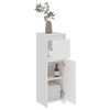 vidaXL Armoire de salle de bain Blanc 30x30x95 cm Bois d'ing&eacute;nierie