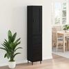 vidaXL Haut Armoire Ch&ecirc;ne noir 34,5 x 34 x 180 cm Bois d'ing&eacute;nierie