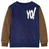 vidaXL Sweatshirt pour enfants bleu marine fonc&eacute; 92