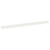 vidaXL Bordure de Pelouse 30 pc 102 x 4 x 4 cm Acier Blanc
