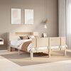 vidaXL Lit bibliothèque sans matelas 140x190 cm bois de pin massif