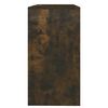 vidaXL Table console chêne fumé 89x41x76,5 cm bois d'ingénierie