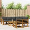 vidaXL Ensemble de canap&eacute;s d'ext&eacute;rieur 9 pcs Naturel et Anthracite