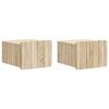 vidaXL Cabinet de chevet mural 2 pc Ch&ecirc;ne Sonoma 33 x 34,5 x 24 cm
