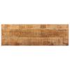 vidaXL Banc 110 cm Bois de manguier brut massif et acier