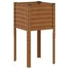 vidaXL Cache-pot de jardin Rouill&eacute; 45 x 45 x 88 cm Acier galvanis&eacute;