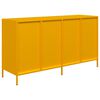 vidaXL Buffet jaune moutarde 135x39x73,5 cm acier laminé à froid