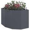 vidaXL Jardini&egrave;re d'Angle Anthracite 60 x 60 x 50 cm Acier