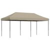 vidaXL Tente de r&eacute;ception pliable escamotable taupe 580x292x315 cm