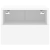 vidaXL Meubles TV muraux 2 pcs blanc 40x30x30 cm bois d'ing&eacute;nierie