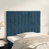 vidaXL T&ecirc;te de lit Bleu fonc&eacute; 100x5x118/128 cm Velours