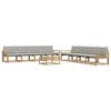 vidaXL Ensemble de canap&eacute;s d'ext&eacute;rieur 9 pc 8 place