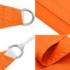 vidaXL Voile de parasol tissu oxford rectangulaire 3,5x4,5 m orange