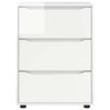 vidaXL Armoire de rangement Blanc brillant 60 x 48 x 81 cm
