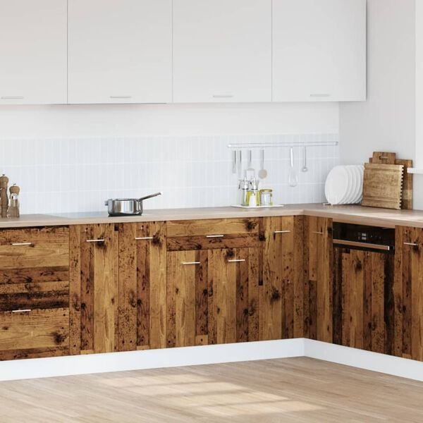 vidaXL Armoire &agrave; tiroirs "Lyon" Bois ancien 60 x 46 x 81,5 cm Bois d'ing&eacute;nierie