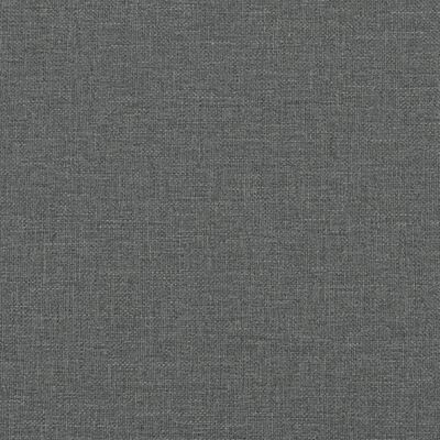 vidaXL Canapé-lit à 2 places avec repose-pied gris foncé tissu