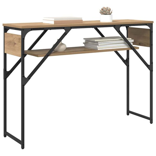 vidaXL TableConsole Ch&ecirc;ne artisanal 105x30x75cm Bois d'ing&eacute;nierie