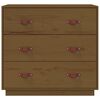 vidaXL Buffet Marron miel 80x40x75 cm Bois massif de pin